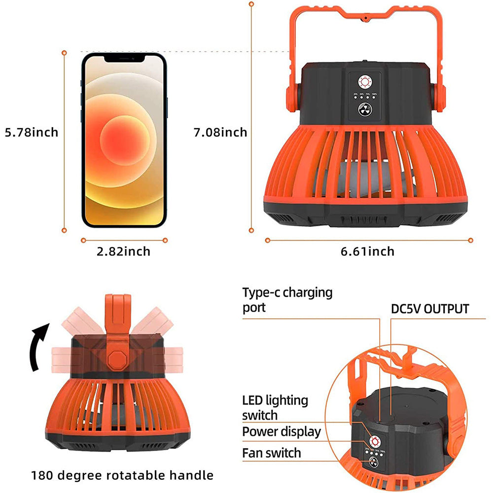 Tragbarer Outdoor Clip-On Ventilator Brehn