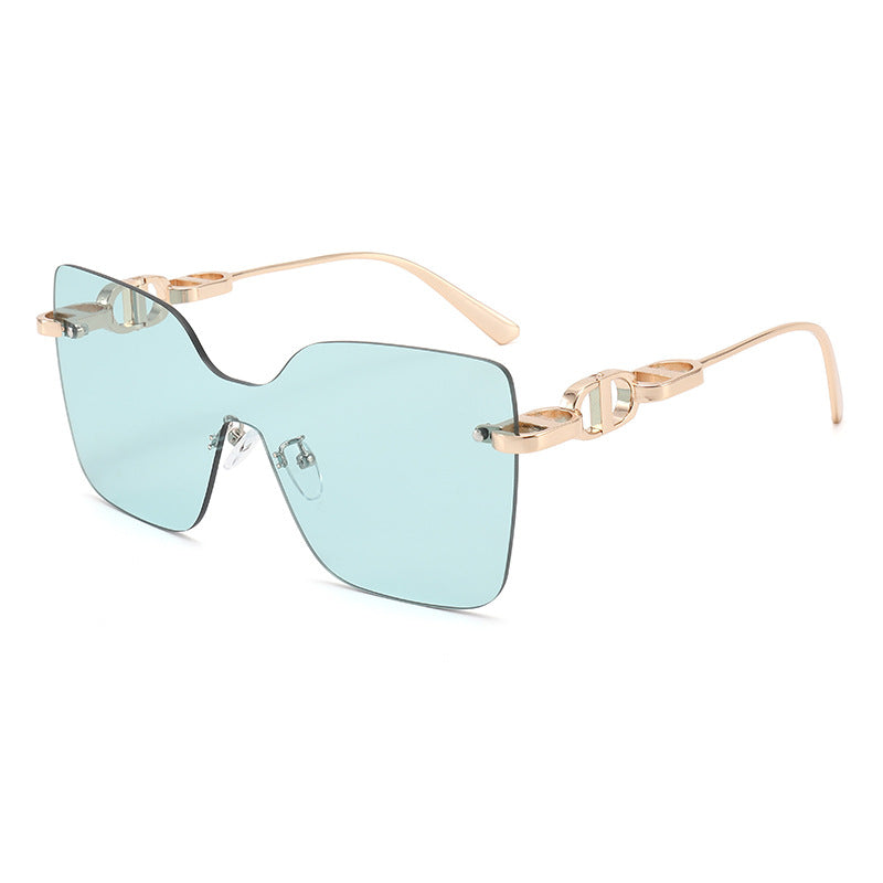 Damen elegante oversized Sonnenbrille mit modischem Rahmen und UV-Schutz Brehn
