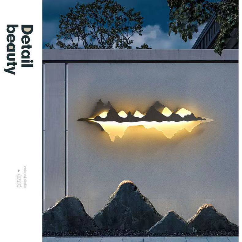 Berg-inspirierte Wandlampe