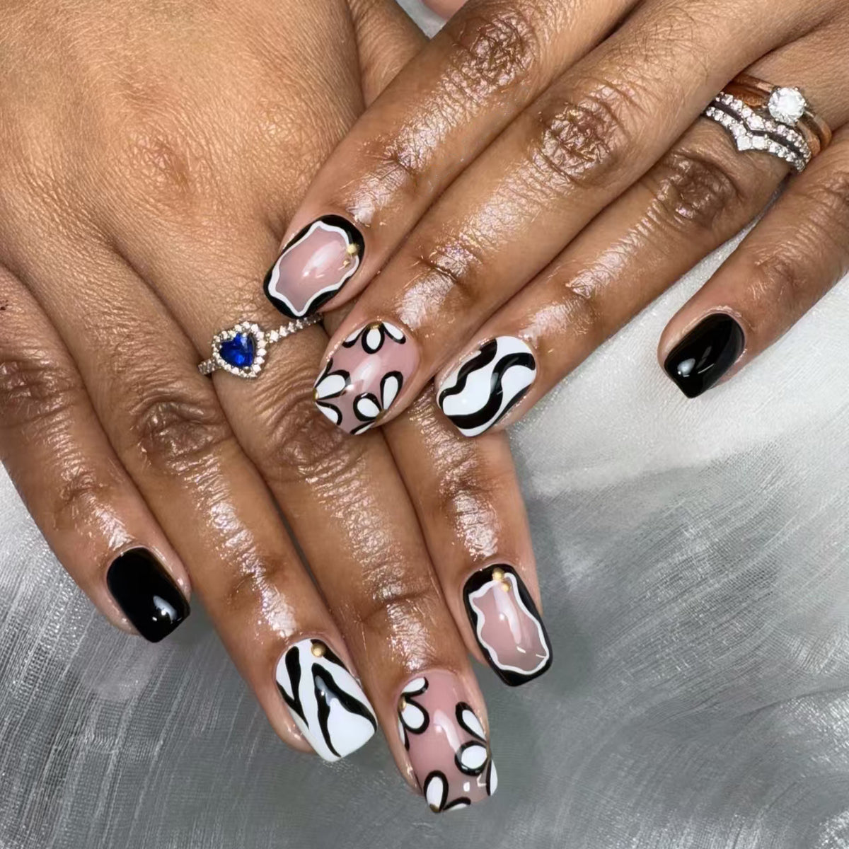 Künstlerisches Abstraktes Nagelkunstset  1790958005