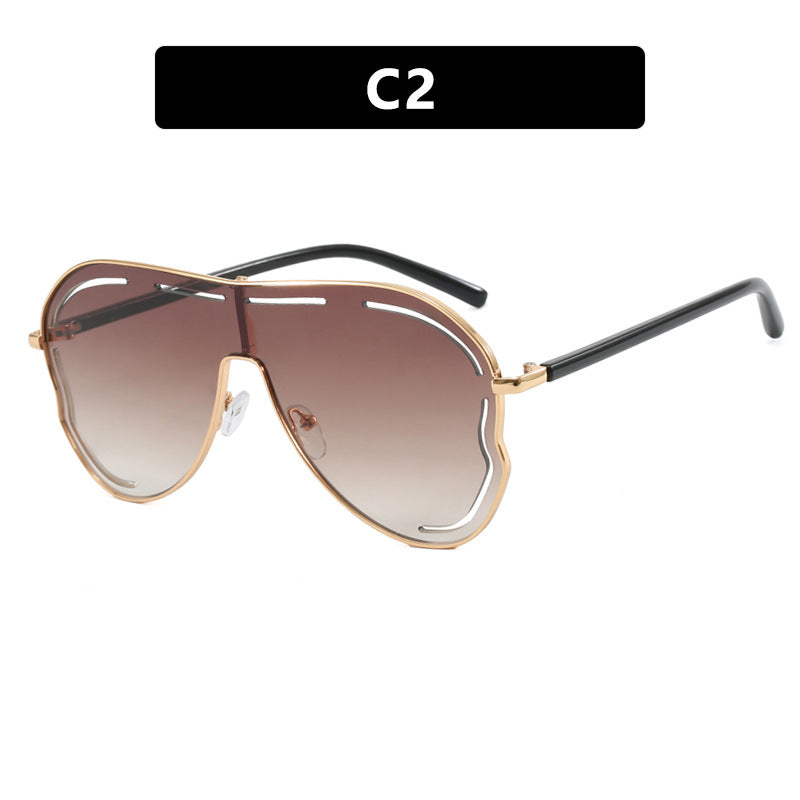 Damen luxuriöse Piloten-Sonnenbrille mit modernem Rahmen Brehn