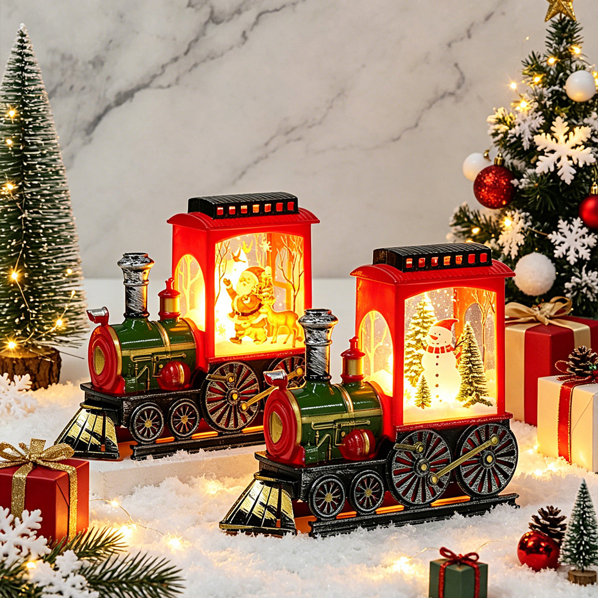 Weihnachtliche LED Zuglaterne Brehn
