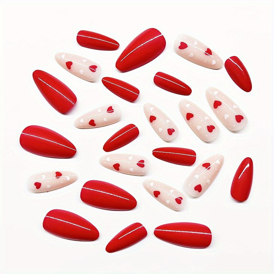 Romantische Herz-Nagelkunst Brehn