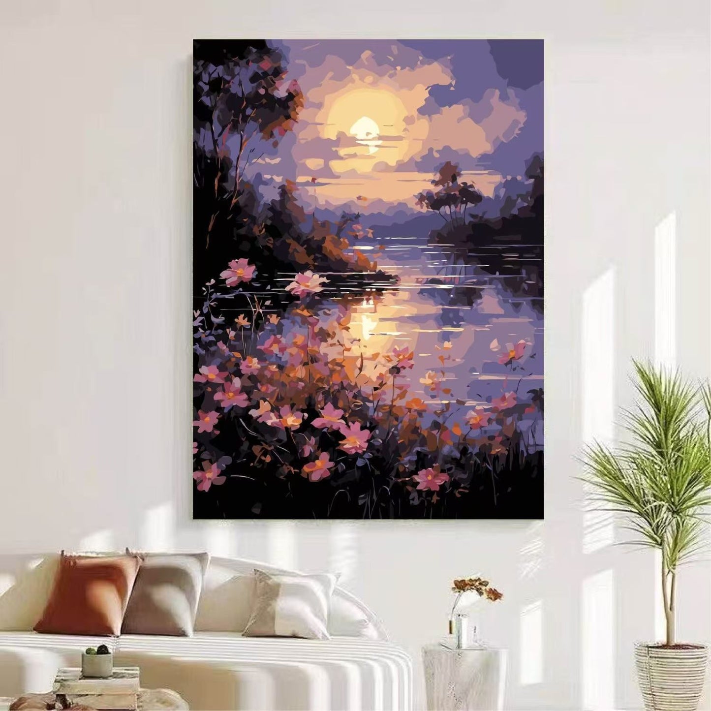 Scenic von Natur inspirierte Leinwandkunst Brehn
