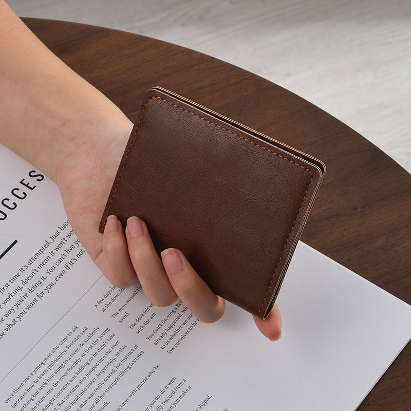Kompakte Leder Reisebrieftasche Brehn