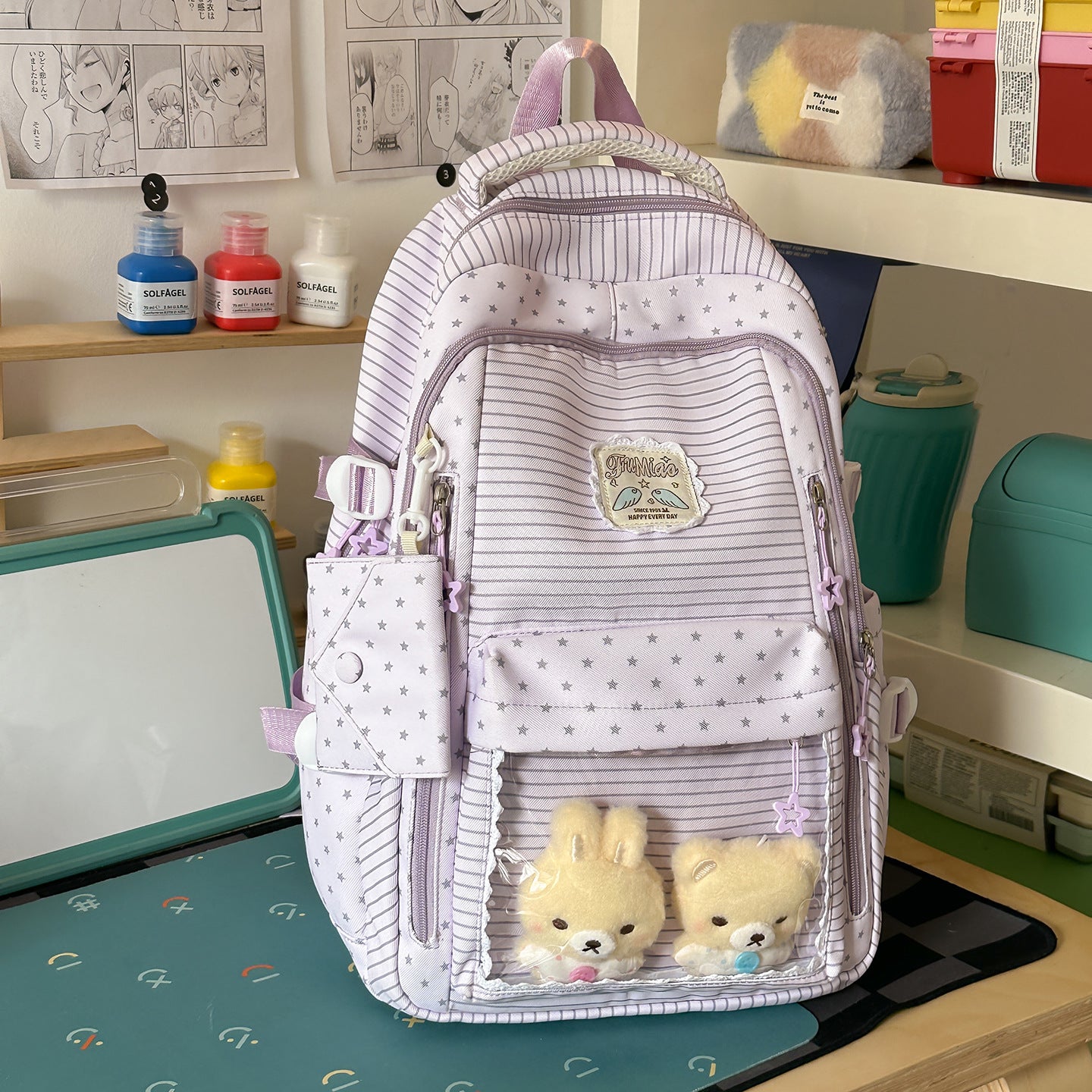 Funktionaler Mehrfachtaschen Spielzeuglager Schulrucksack Tasche
