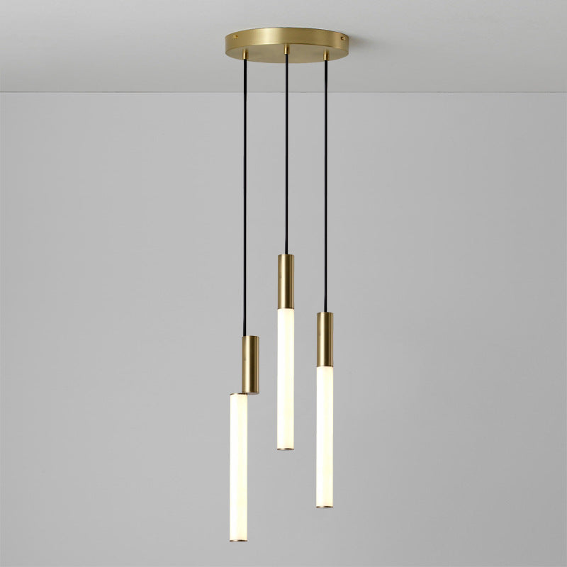 Moderner minimalistischer Pendelleuchte mit doppelten Röhren