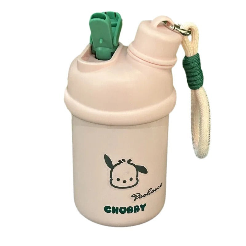Damen Isoliertrinkflasche mit innovativem Verschlusssystem und süßem Tierdesign Brehn