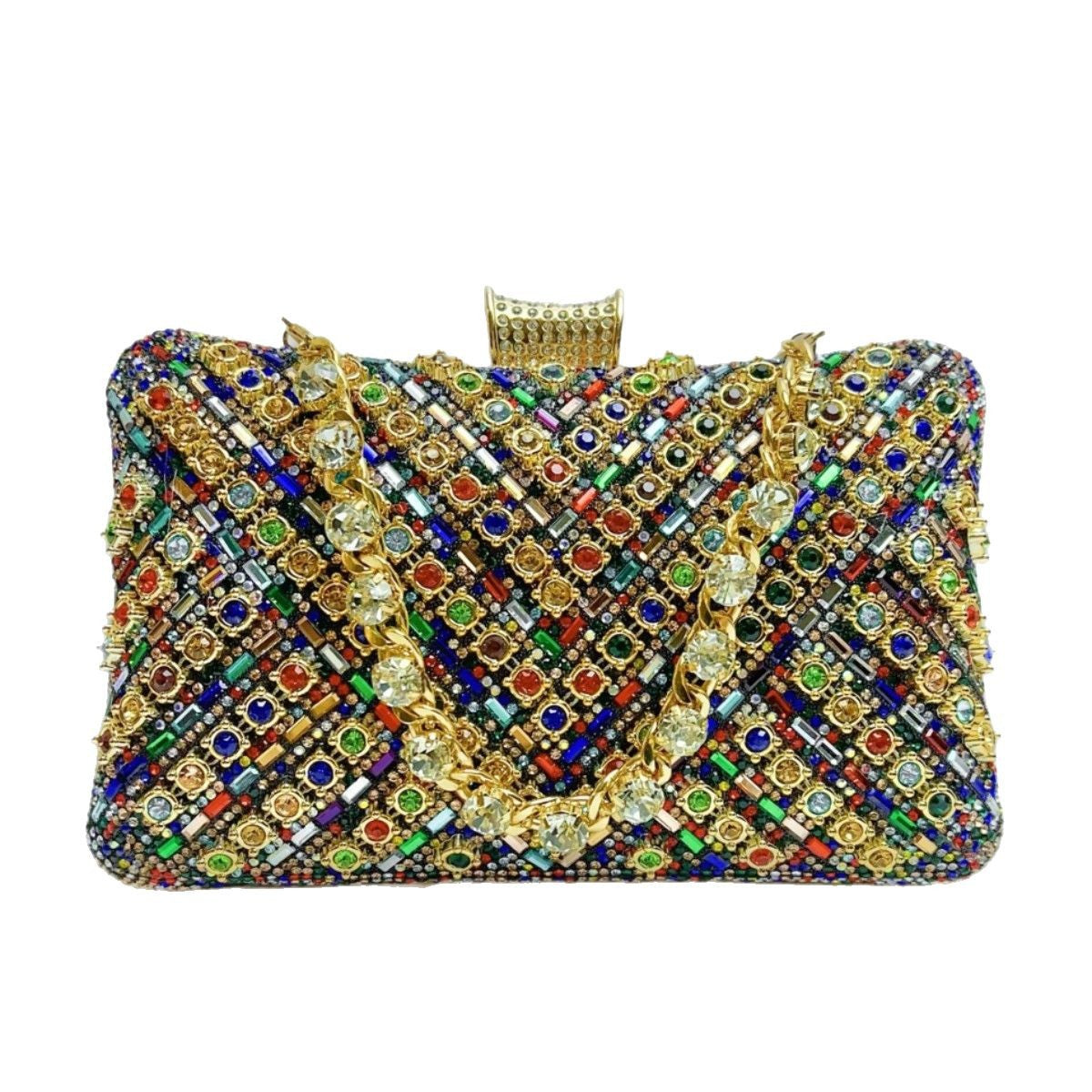 Kristallbesetzte Abendclutch
