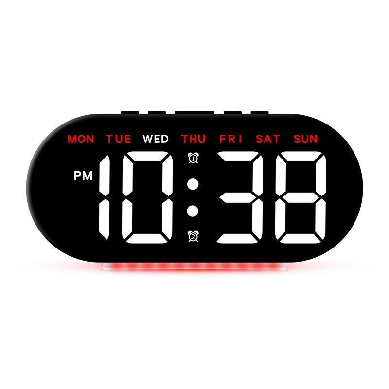 Digitaler Wecker mit Großem Led-Display und Multifunktionaler Anzeige Brehn