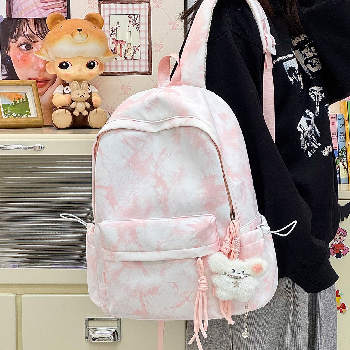 Trendiger Tie-Dye-Muster Rucksack Brehn