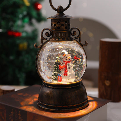 Nostalgische Weihnachtslaterne mit Schneekugel Brehn