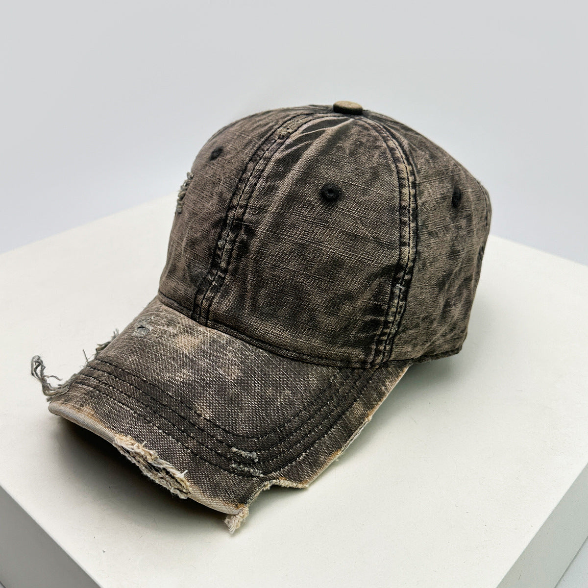 Herren Zerrissene Denim Baseballmütze Brehn