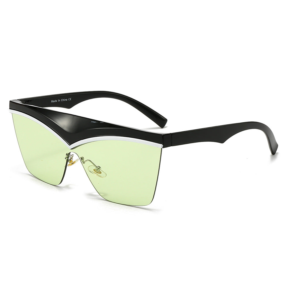 Damen Designer-Sonnenbrille mit asymmetrischem Rahmen und hochmodernen Gläsern Brehn