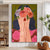 Blumenmuster Wandkunst
