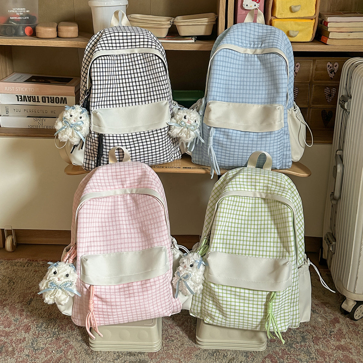 Texturierten Freizeit-Rucksack mit Charm Brehn