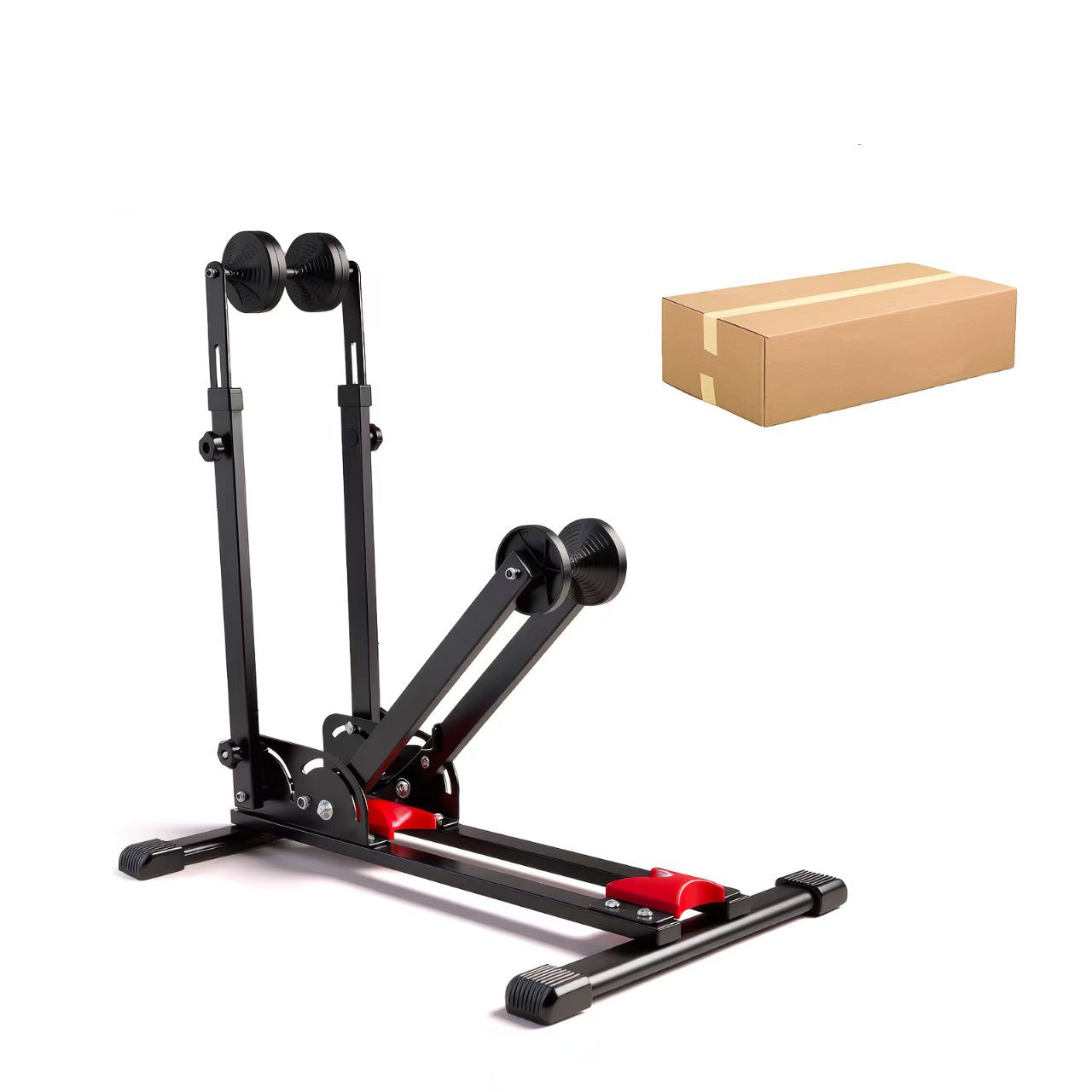 einstellbarer faltbarer Radtrainer für Innenräume mit einstellbarem Rollwiderstand Brehn