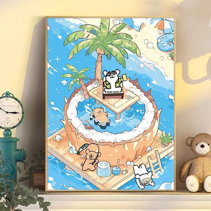Verspielte Cartoon Hund Wandkunst Brehn