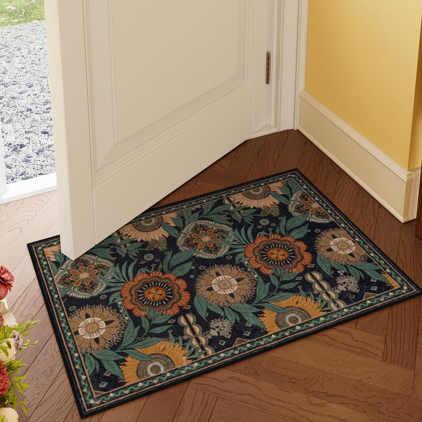 Luxuriöse Floral Design Badmatte Brehn