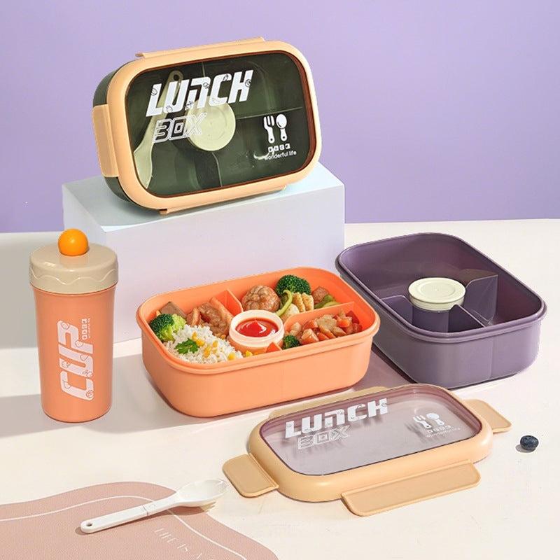 Vielseitige auslaufsichere Lunchbox mit Besteck