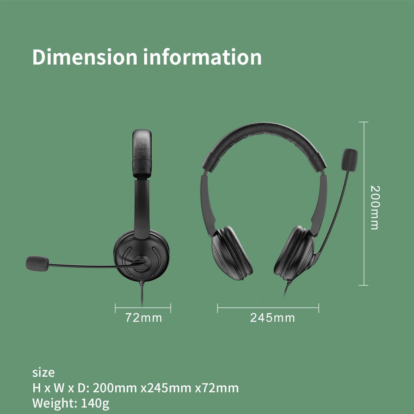 Professionelles USB-Kommunikations-Headset Brehn