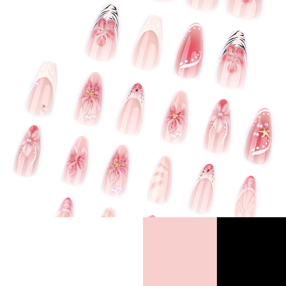 Kunstvolle Nagelkunst mit floralen und eleganten Akzenten Brehn