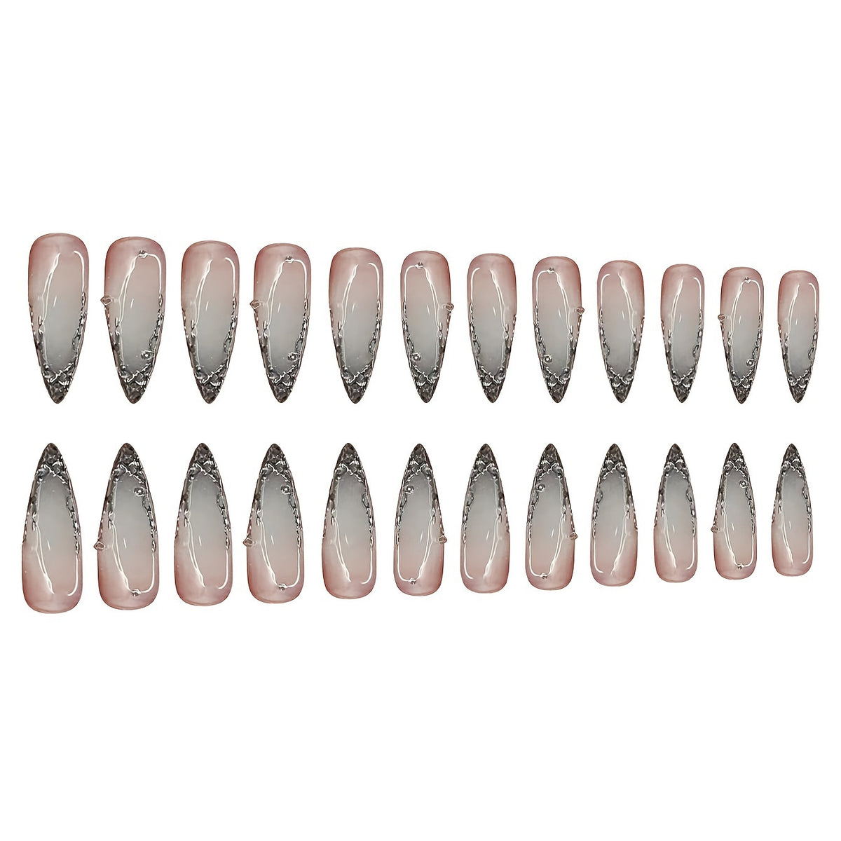 Trendy scharfeckige Nagelverstärkungen Brehn
