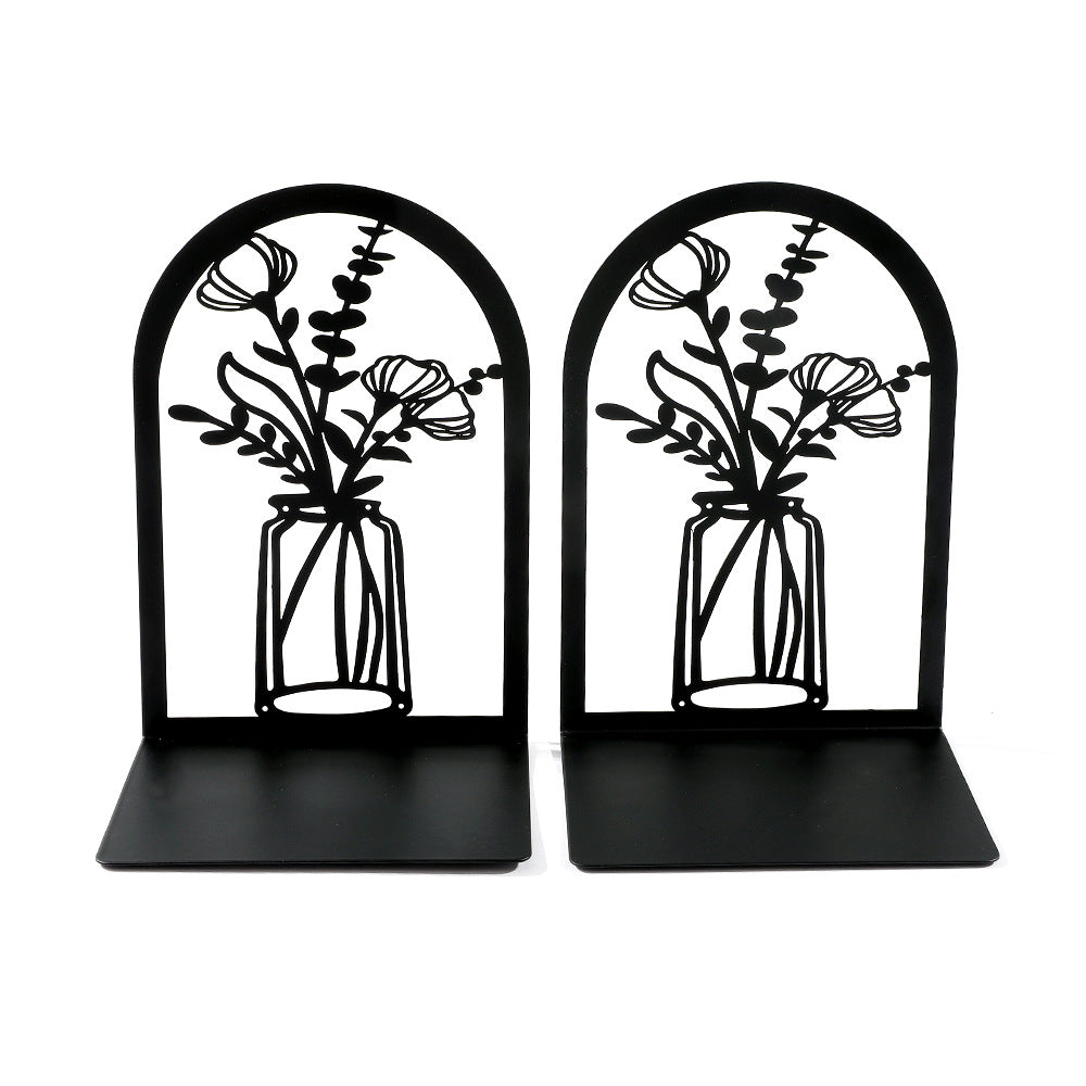 Dekorative florale Metallbuchstützen
