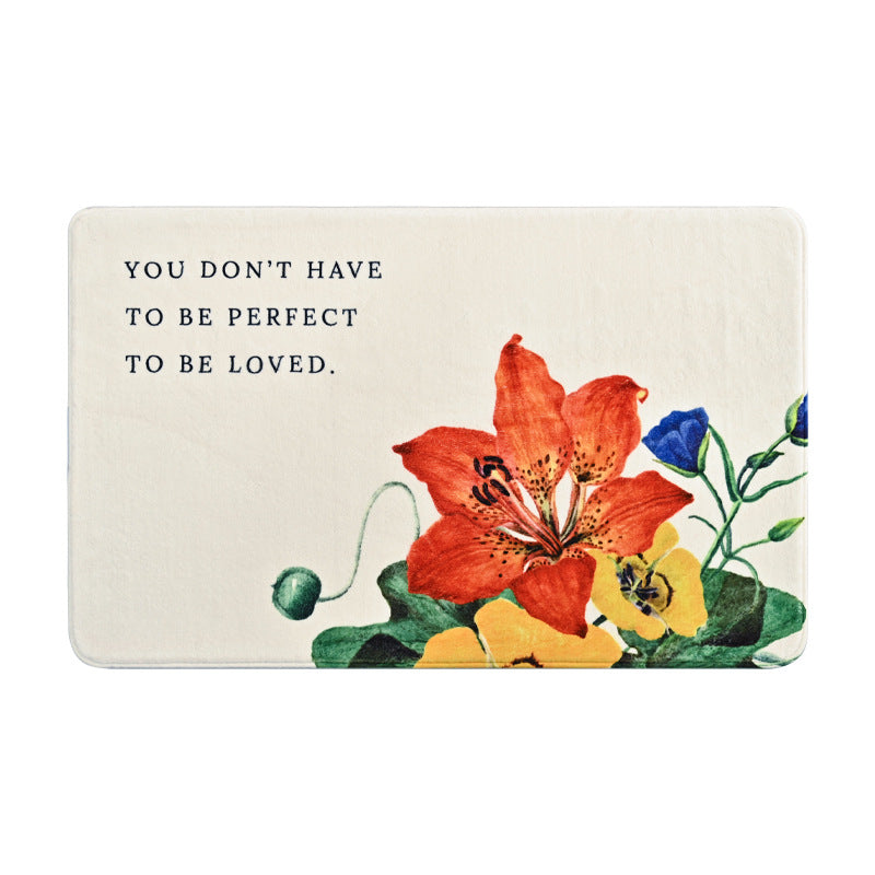 Dekorative Florale Sprüche Badmatte Brehn