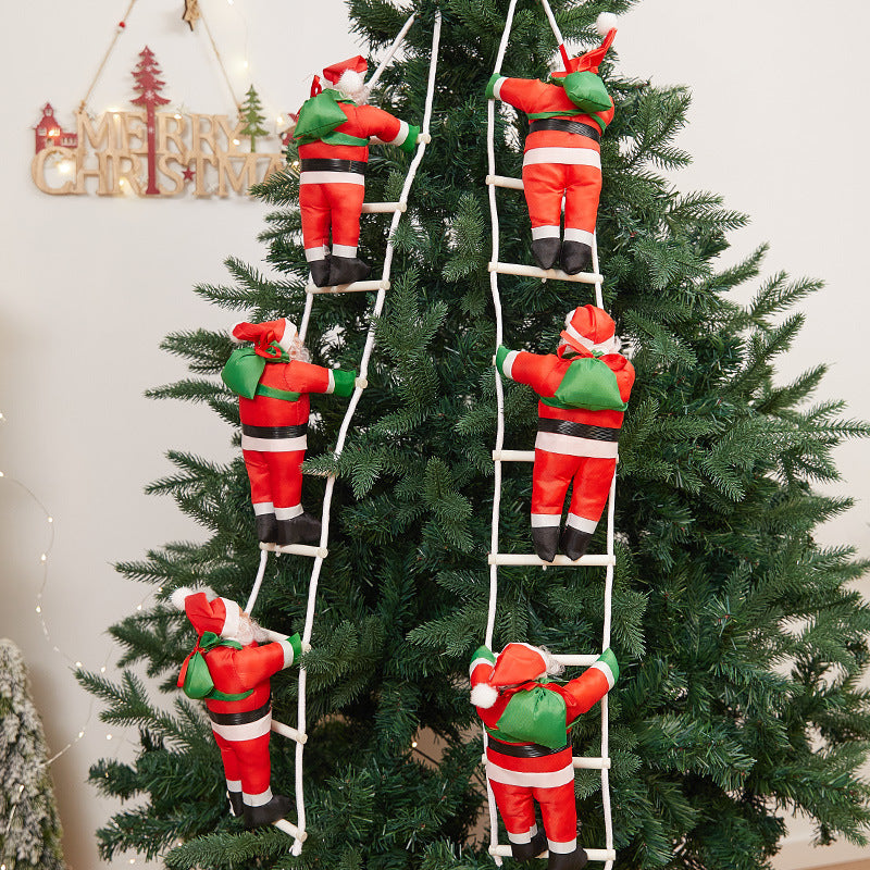 Verspielte Weihnachtsmann Dekorationsfigur Brehn