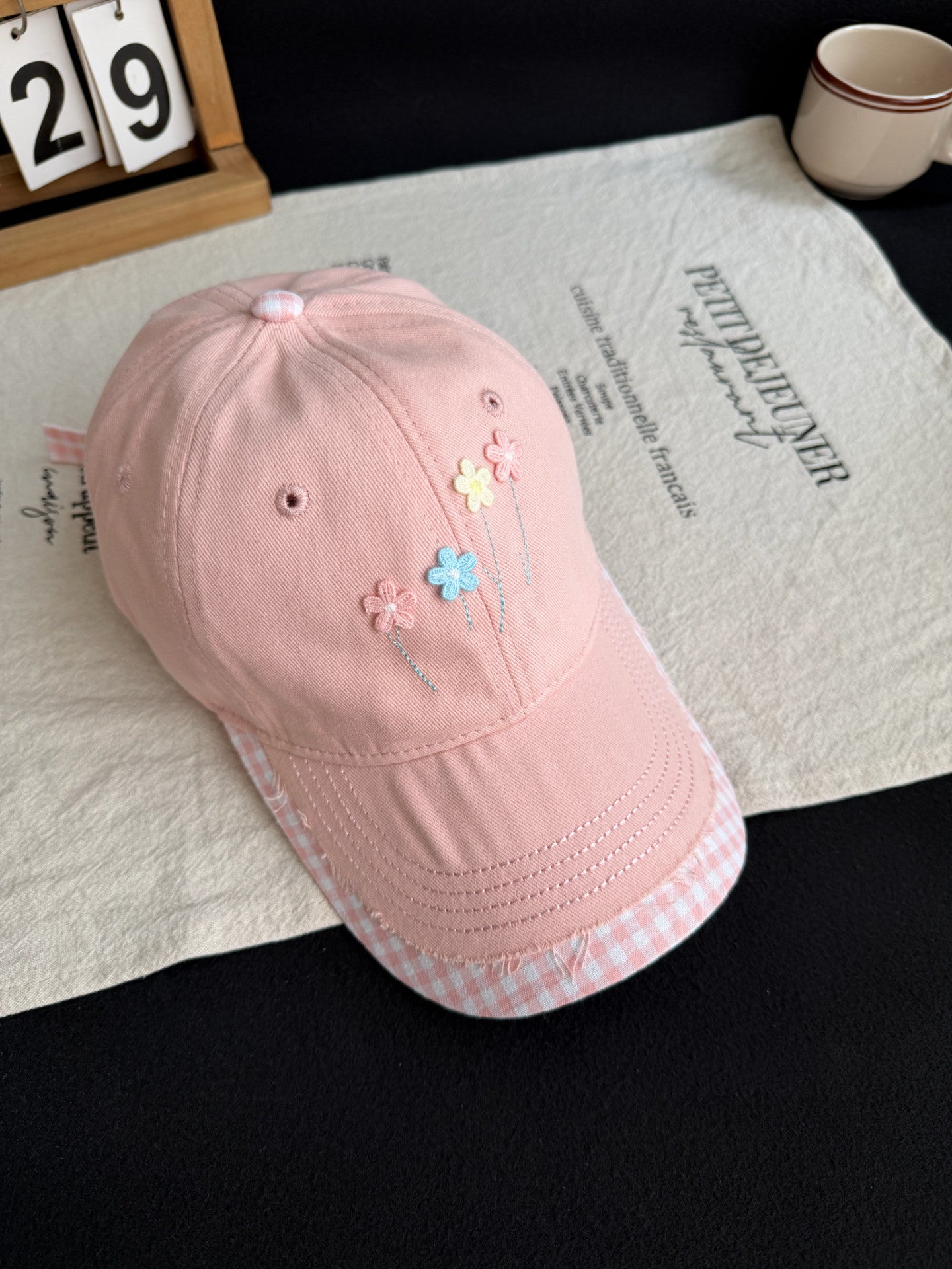 Gestickte Blumen Baseballmütze