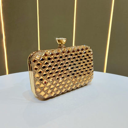 Kristallbesetzte Abend-Clutch