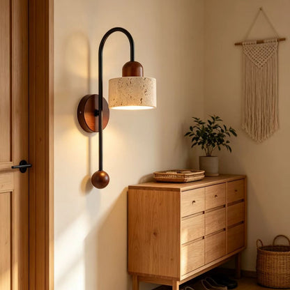 Wandmontierte skulpturale Wandlampe