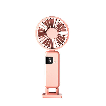 Damen tragbarer Handventilator mit LED-Display und einstellbarer Geschwindigkeit Brehn