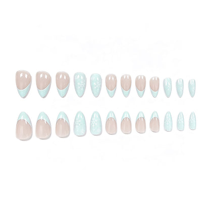 Künstlerische French Tip Acrylnagelverstärkungen Brehn