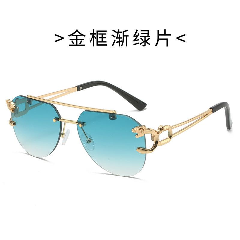 Damen Designer-Sonnenbrille mit elegantem Metallrahmen und polarisierenden Gläsern Brehn