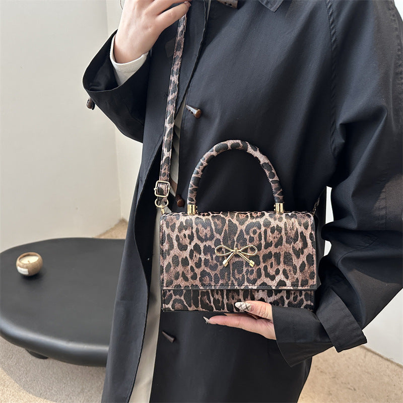 Stylische Tierdruck Top Handle Handtasche Brehn