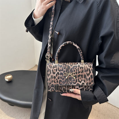 Stylische Tierdruck Top Handle Handtasche Brehn