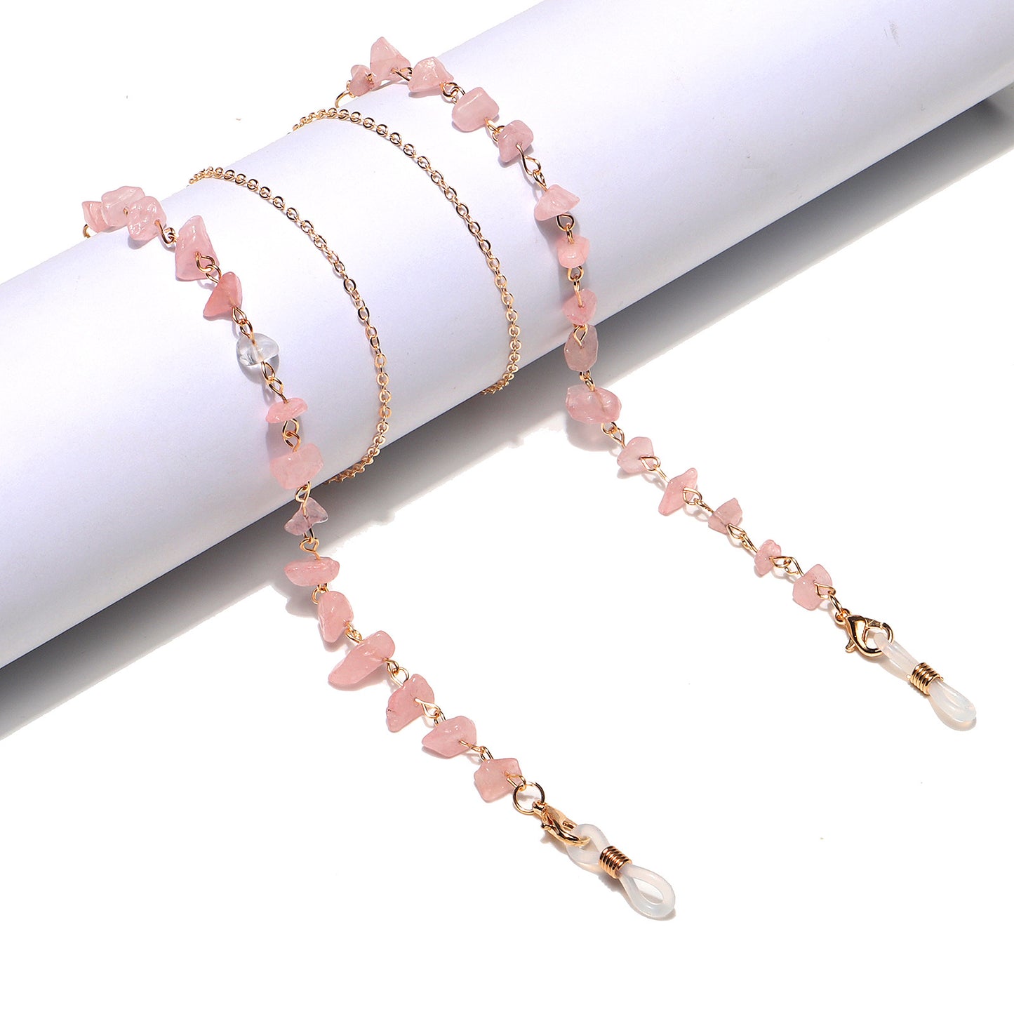 Naturale Kristall Brillen Kette Brehn