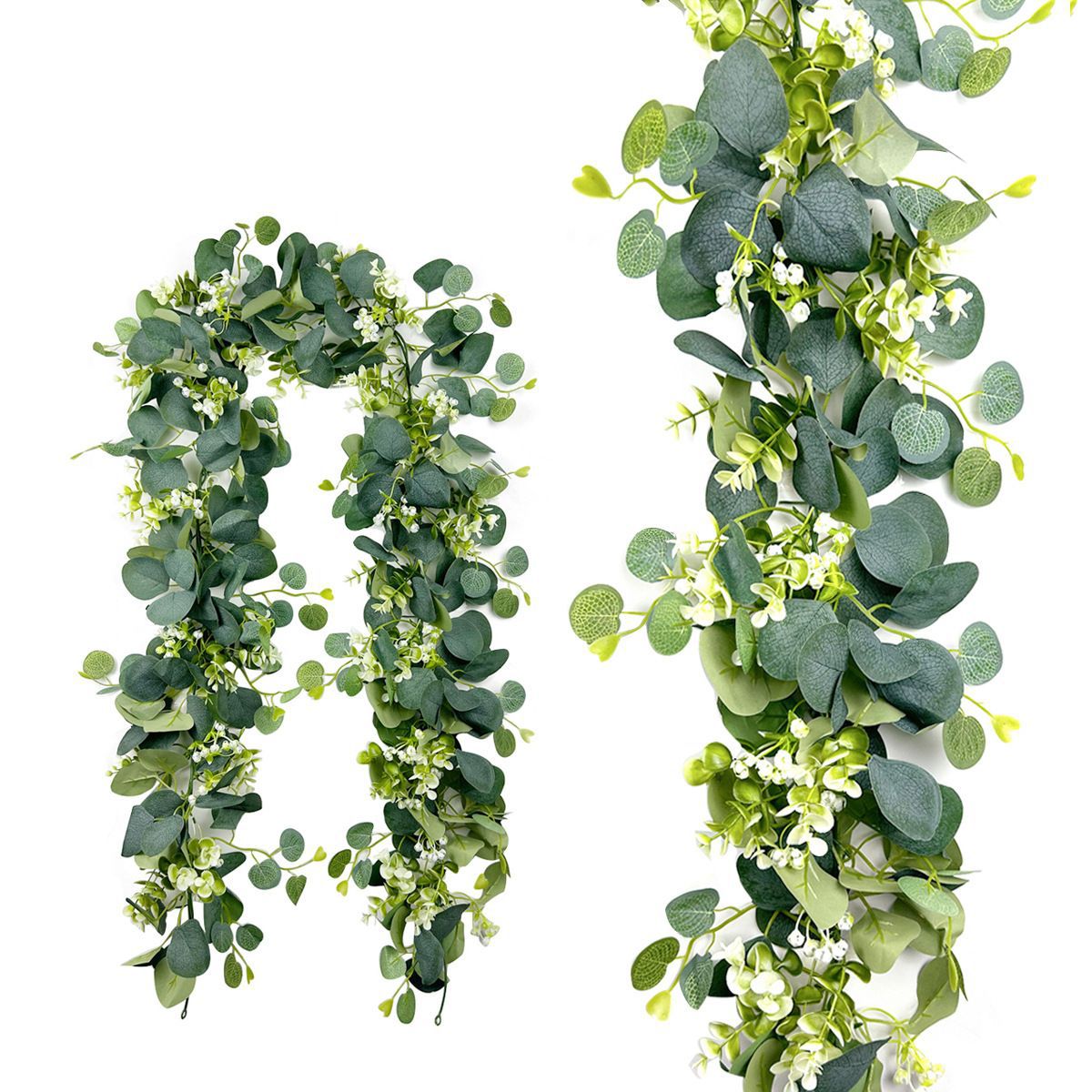 Künstliche Eukalyptus Blumen-Girlande