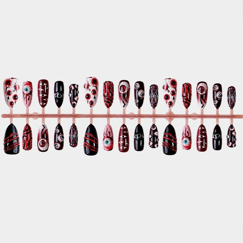 Kreatives Halloween Kunstnagelset Brehn