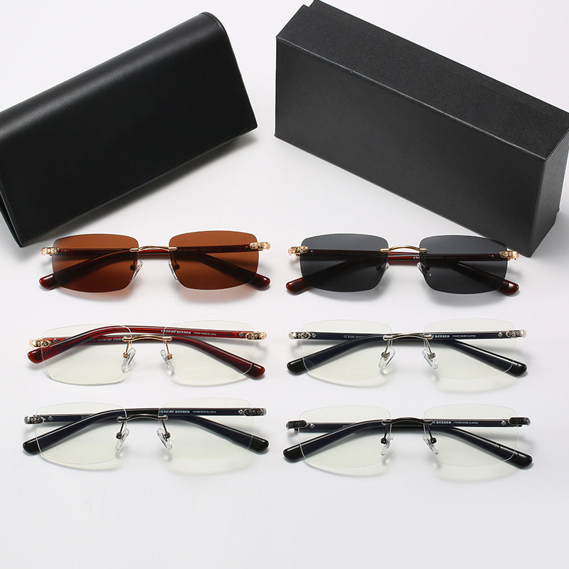 Damen modische Halbrahmenbrille mit komfortablen Nasenpolstern und edlem Design Brehn