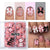 Kunstnagelset mit beeindruckenden Blumen- und Schleifenakzenten Brehn