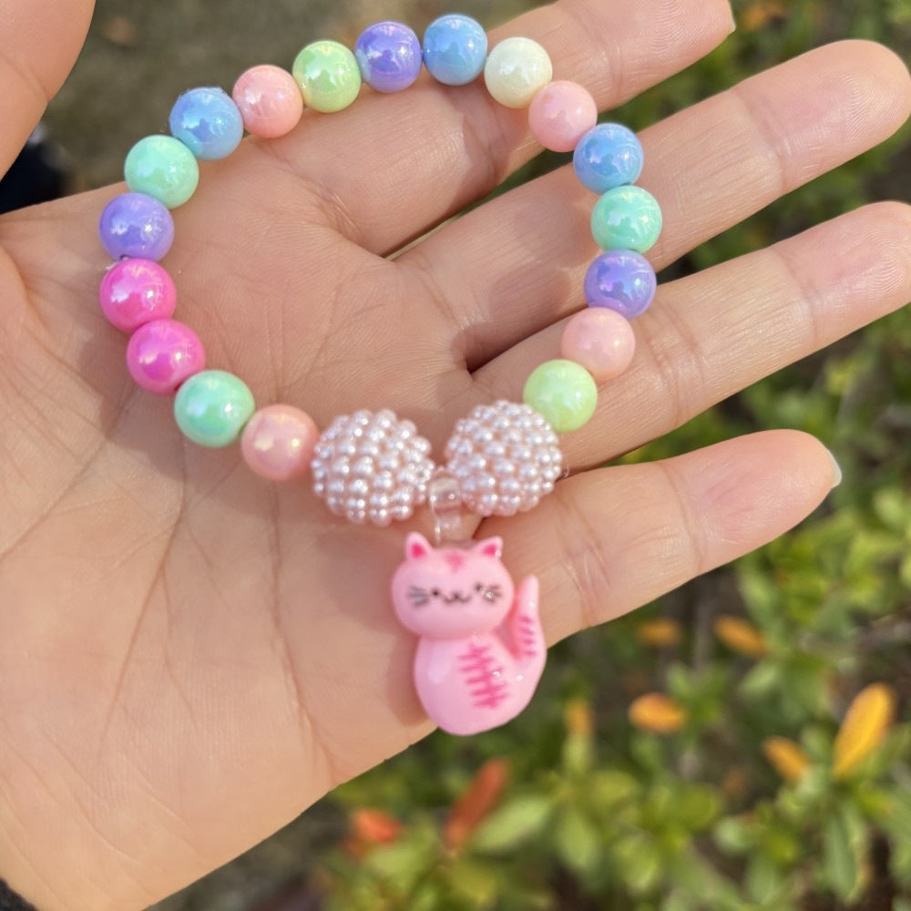 Buntes Armband mit Blumenanhängern Brehn