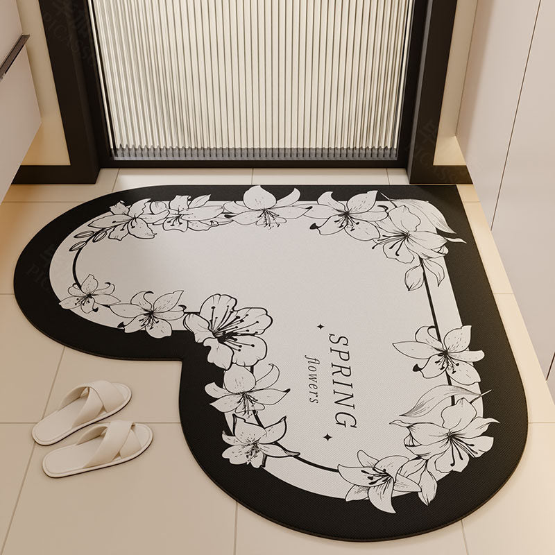 Herzförmige rutschfeste Küchenmatte Brehn