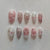 Dekorative 3D Schleife und Perle Press-On Nagelkunst Brehn