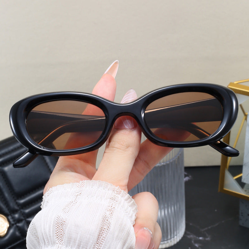 Damen modische Sonnenbrille mit ovalem Design und UV-Schutz Brehn