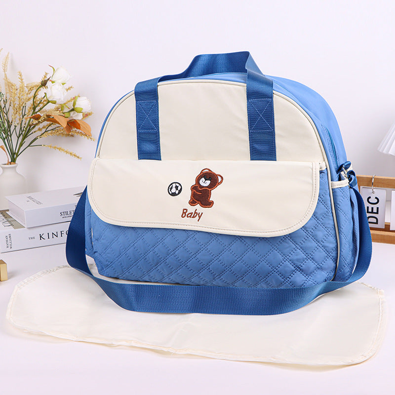 Stoff Wickeltasche mit Praktischem Wechselmatte Brehn