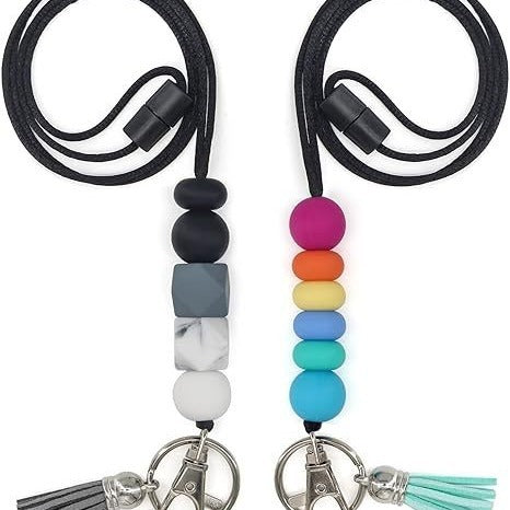 Bunte Silikon Schlüsselanhänger Lanyard Brehn