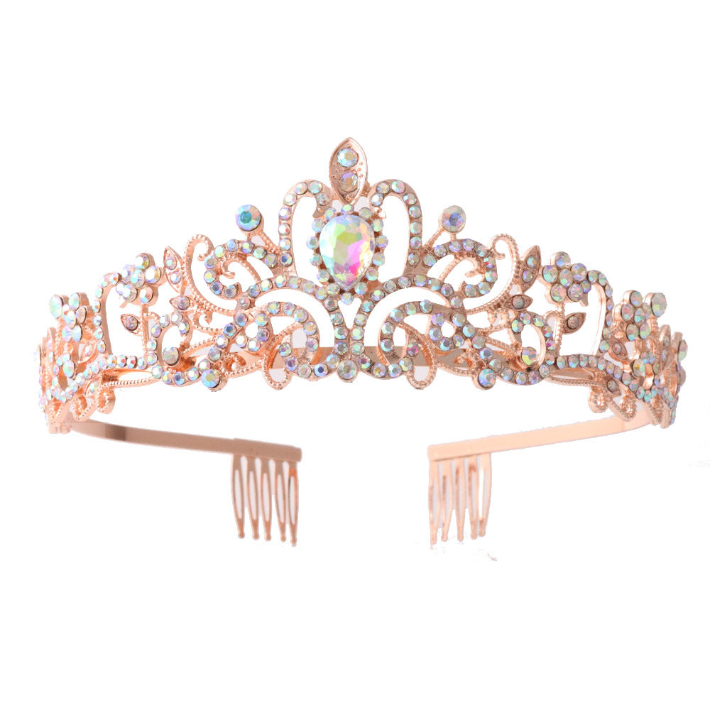 Damen Funkelnde Kristall-Tiara mit filigranem Design Brehn